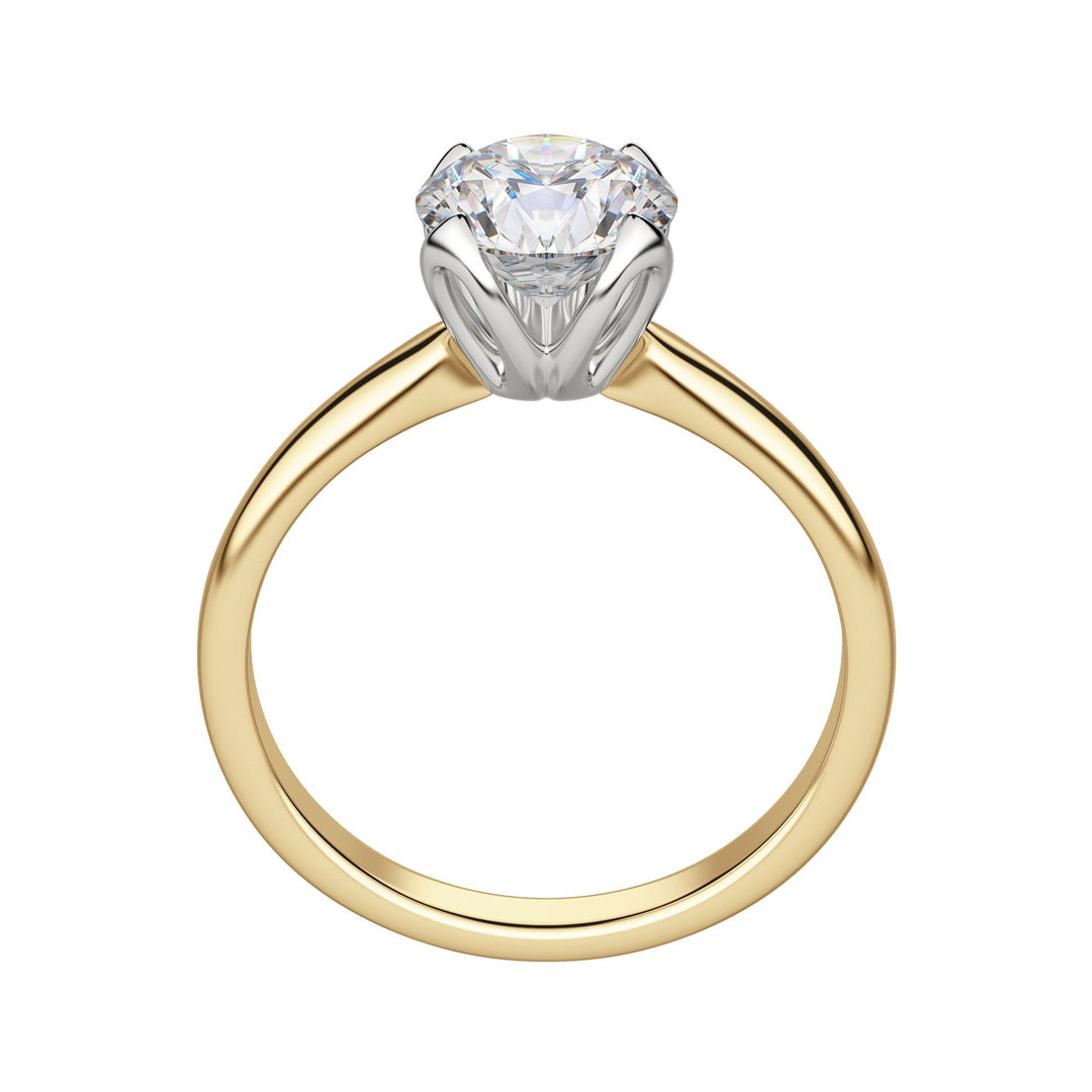 VOWS ROUND CUT MOISSANITE ENGAGEMENT RING