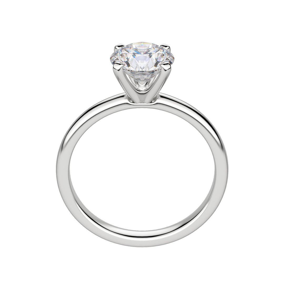 BARE 4-PRONG ROUND CUT MOISSANITE ENGAGEMENT RING