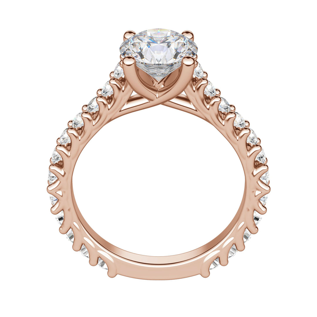 WREN ROUND CUT MOISSANITE ENGAGEMENT RING