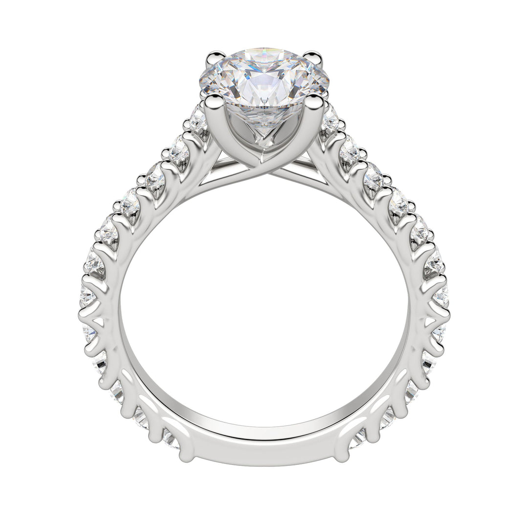 WREN ROUND CUT MOISSANITE ENGAGEMENT RING