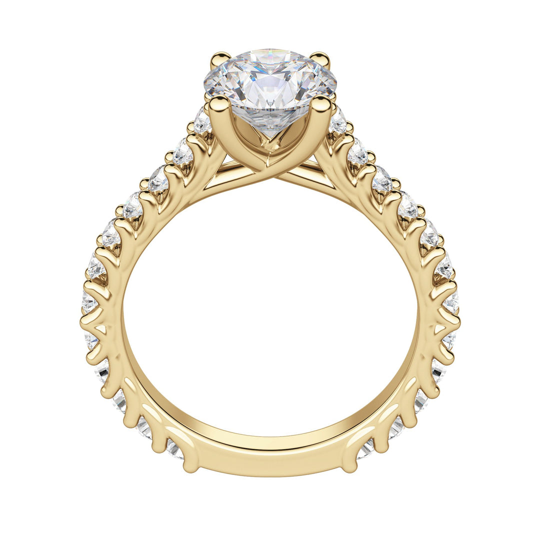 WREN ROUND CUT MOISSANITE ENGAGEMENT RING